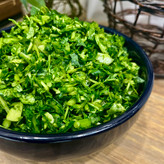 سبزی آش خرد شده