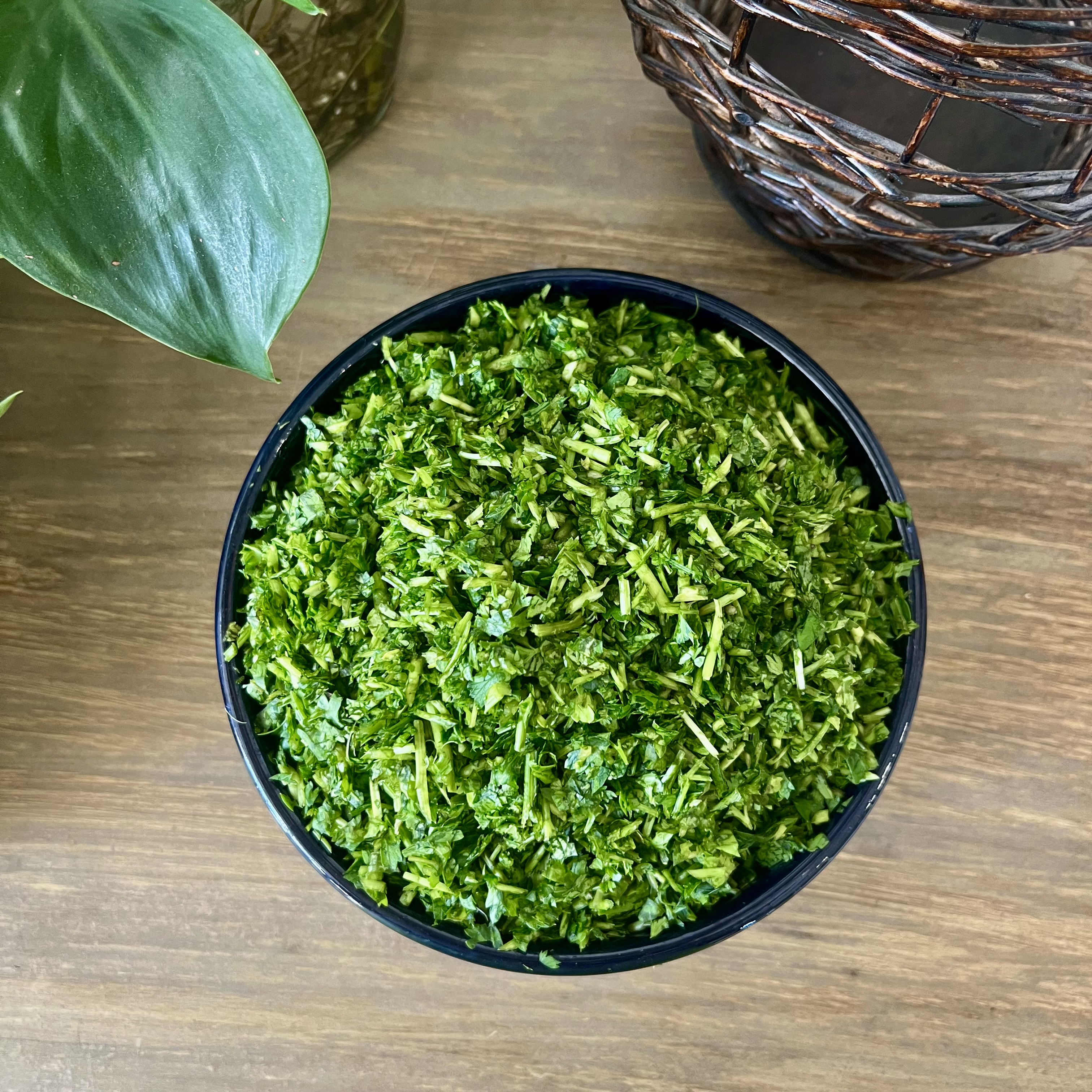 گشنیز خرد شده